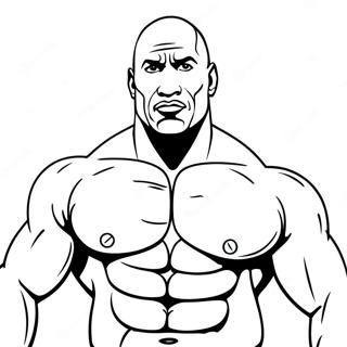 Page A Colorier The Rock Wwe 4811-3868