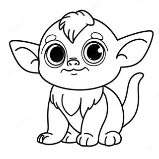 Page A Colorier De Gizmo Mignon Avec De Grands Yeux 48125-40014