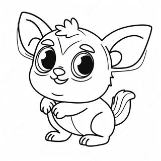 Page A Colorier De Gizmo Mignon Avec De Grands Yeux 48125-40015