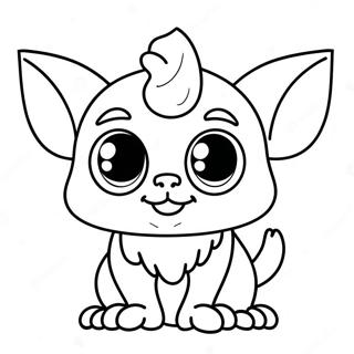 Page A Colorier De Gizmo Mignon Avec De Grands Yeux 48125-40016