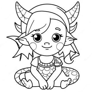 Page A Colorier Fille Dragon 48154-40026