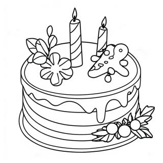 Page A Colorier Gateau De Noel 48194-40060