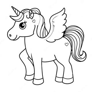 Page A Colorier De Licorne Coloree Parmi Nous 48205-40086