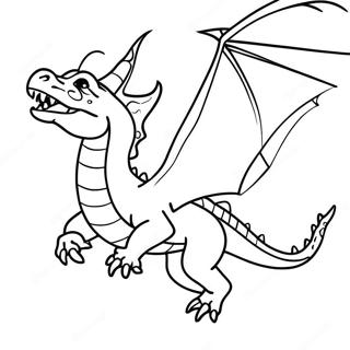 Page A Colorier Un Dragon Realiste Et Effrayant En Vol 4821-3875