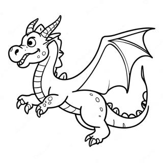 Page A Colorier Un Dragon Realiste Et Effrayant En Vol 4821-3876