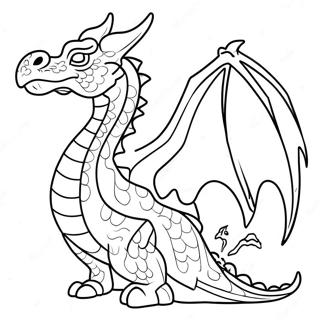 Page A Colorier Un Dragon Feroce Crachant Du Feu 4822-3878