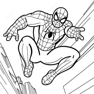 Page A Colorier De Spiderman En Action 48245-40094