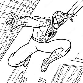 Page A Colorier De Spiderman En Action 48245-40095