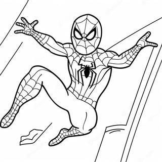 Page A Colorier De Spiderman En Action 48245-40096