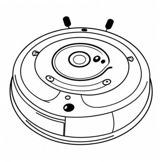 Page A Colorier De Roomba Mignon Avec Un Visage Souriant 48255-40113