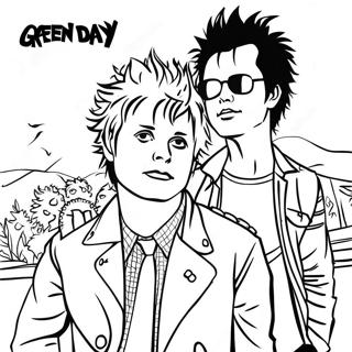 Page A Colorier De Green Day 48274-40126