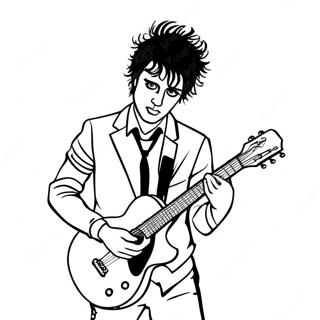 Page A Colorier De Billie Joe Armstrong Avec Guitare 48275-40119