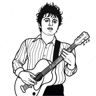 Page A Colorier De Billie Joe Armstrong Avec Guitare 48275-40120