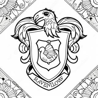 Page A Colorier Du Blason De Ravenclaw 48304-40138