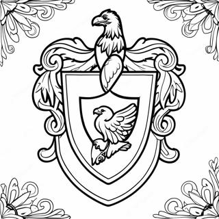 Page A Colorier Du Blason De Ravenclaw 48304-40139