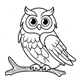 Page A Colorier Du Hibou Sage De Ravenclaw 48305-40149