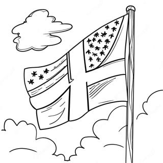 Page A Colorier Du Drapeau Chretien 48364-40183