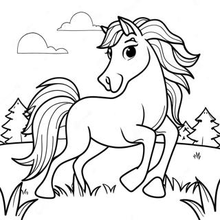 Page A Colorier De Lucky Le Cheval Spirit Untamed 48415-40238