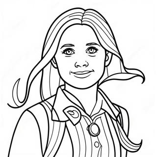 Page A Colorier Ginny Weasley Aventuriere 48455-40259