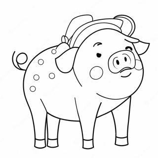 Page A Colorier Cochon De Noel 48514-40310