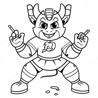 Page A Colorier Mascotte Des Devils Du New Jersey 48565-40353