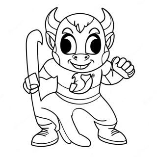 Page A Colorier Mascotte Des Devils Du New Jersey 48565-40356