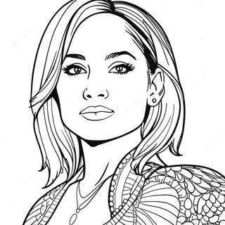 Jennifer Lopez Pages À Colorier