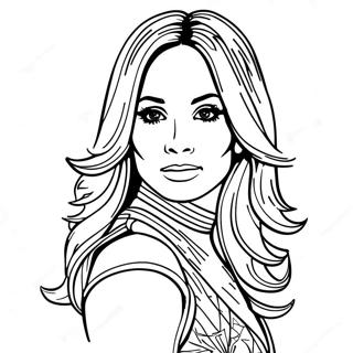 Page A Colorier De Jennifer Lopez 48594-40378