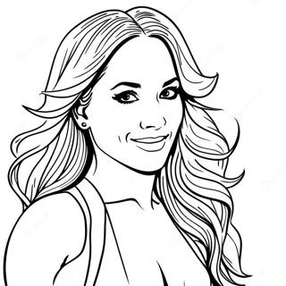 Page A Colorier De Jennifer Lopez 48594-40379