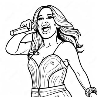 Page A Colorier De Jennifer Lopez En Performance Sur Scene 48595-40387