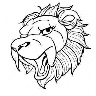 Lion Pour Adultes Pages À Colorier