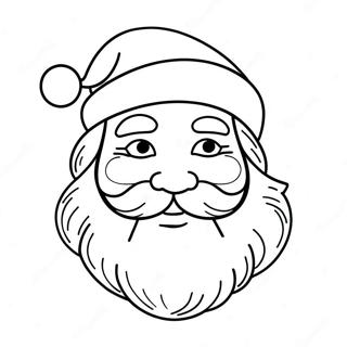 Page A Colorier De Visage De Pere Noel 48634-40410