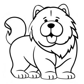 Page A Colorier Chien Chow Chow 48674-40442