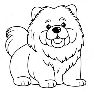 Page A Colorier Chiot Chow Chow Duveteux 48675-40434