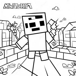 Page A Colorier Entite 303 De Minecraft Effrayante 48705-40467