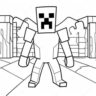 Page A Colorier Entite 303 De Minecraft Effrayante 48705-40468