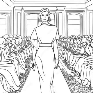 Page A Colorier Du Defile De Mode Dior 48725-40479