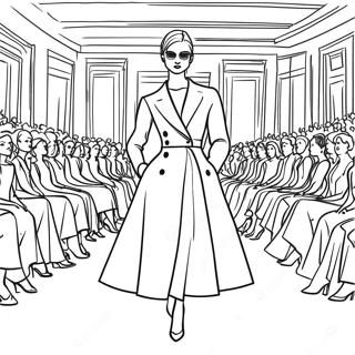 Page A Colorier Du Defile De Mode Dior 48725-40480