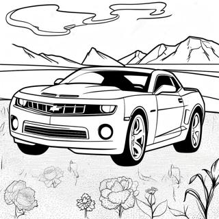 Page A Colorier De Voiture De Sport Camaro 4881-3922