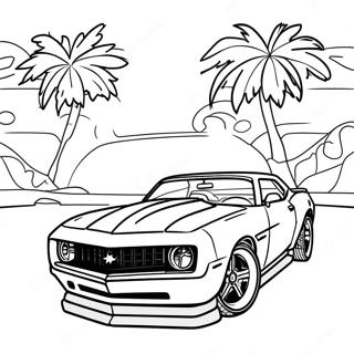 Page A Colorier De Voiture De Sport Camaro 4881-3923