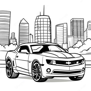 Page A Colorier De Voiture De Sport Camaro 4881-3924