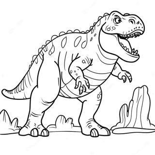 Page A Colorier De Giganotosaurus Rugissant 48835-40571