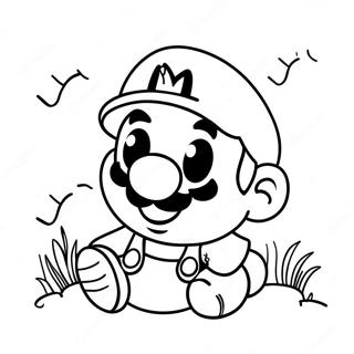 Bébé Mario Pages À Colorier