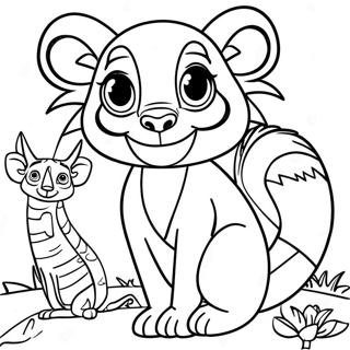 Page A Colorier Des Animaux De Madagascar 4891-3929