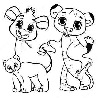 Page A Colorier Des Animaux De Madagascar 4891-3932