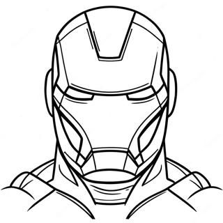 Page A Colorier Du Masque Iron Man 48924-40638