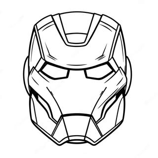 Page A Colorier Du Masque Iron Man 48924-40639