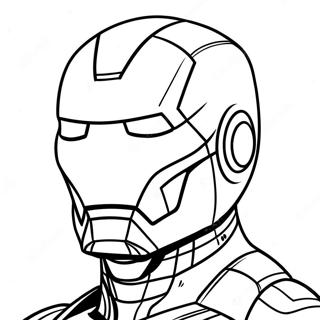 Page A Colorier Du Masque Iron Man 48924-40640