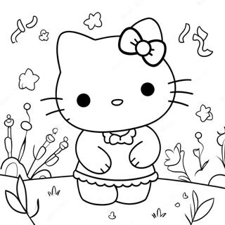 Page A Colorier Hello Kitty Avec Ses Amis 48955-40665