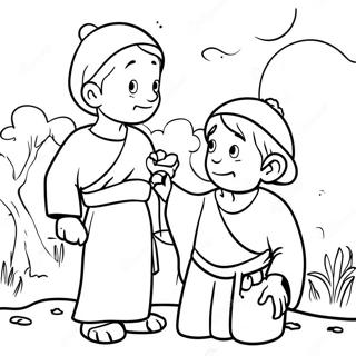 Page A Colorier La Parabole Des Deux Fils 48964-40670